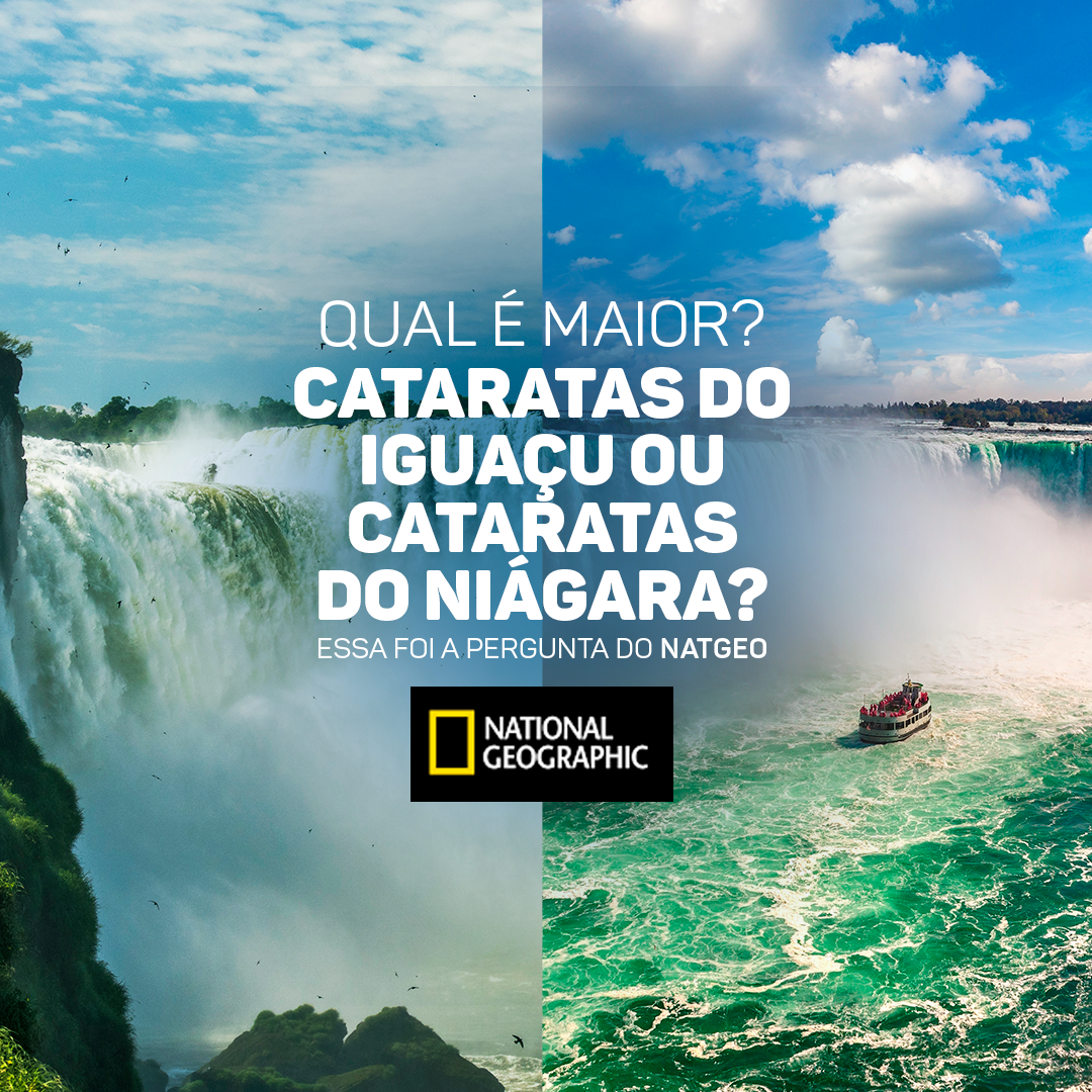 Niágara ou Iguaçu, qual é a maior?